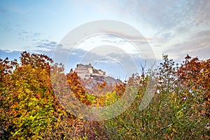 Deva citadel at the sunset