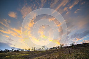 Deva citadel at the sunset