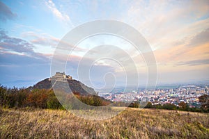 Deva citadel at the sunset