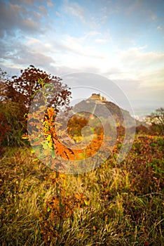 Deva hill citadel at the sunset