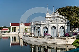 Devaraj-Kunlai gate Colonial Style building inside Bang Pa in Royal Palace