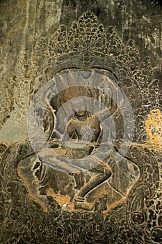 Devatas on Angkor Wat