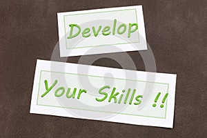 Develop skills education knowledge business management leadership growth