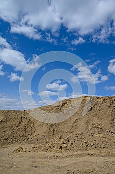 developed sand or clay quarry