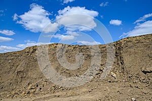 developed sand or clay quarry