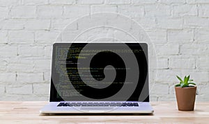 Developer Team Working Laptop Computer Mobile Application Softwareand Web Design Online Technology Content script to display