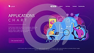 Cloud management concept vector illustration.