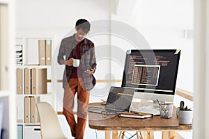 IT Developers Office Background