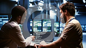 IT developers writing server script code