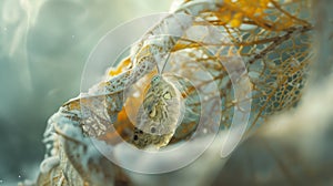 Developing Butterfly Embryo within Chrysalid