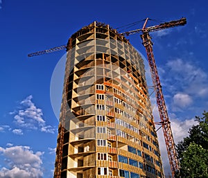 Developing high-rise residential building