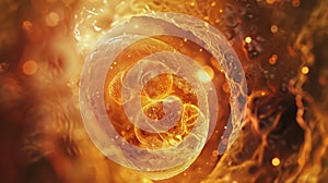 Developing Human Embryo in Amniotic Environment