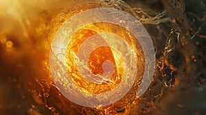 Developing Human Embryo in Amniotic Environment