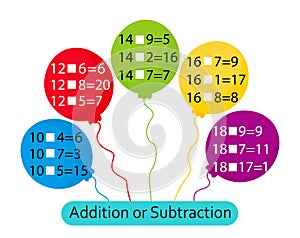 Developing numeracy skills. Math activity for children. Number range up to 20.