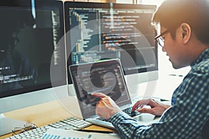 Developing programmer Development Website design and coding tech