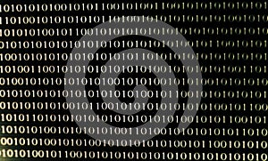 Developing programming binary code. Abstract Binary Software Programming Code Background. Random Parts of Program Code. Digital