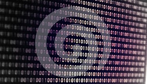 Developing programming binary code. Abstract Binary Software Programming Code Background. Random Parts of Program Code. Digital