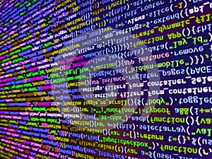 Developing programming and coding technologies. Developer working on program codes. Python programming developer code. Developer