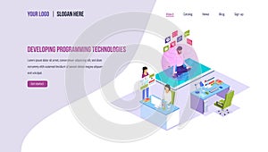 Developing programming technologies. Technology process of digital software development.