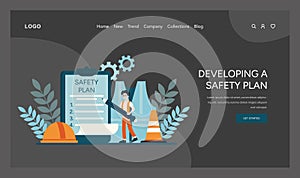 Developing a Safety Plan vector