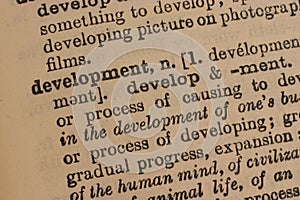 Development - business word