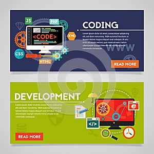 Development and Coding Concept Banners