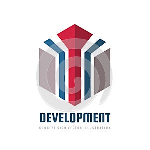 Development concept business logo design.