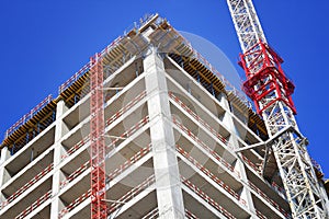 Construction Building Development: Crane photo