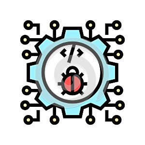 development debug color icon vector illustration