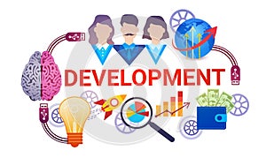 Development Effective Planning Strategy Business Web Banner