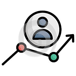 Development, employee Vector Icon which can easily modify