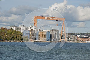 Development of Eriksberg area by the riverside in Gothenburg