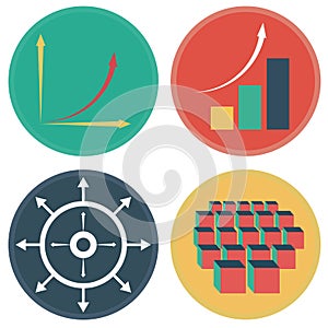 Development of Exponential Growth Icons