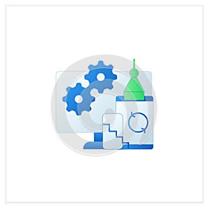 Development flat icon