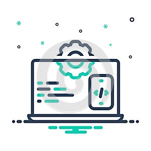 Mix icon for Development, configure and software