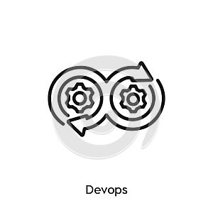 Development icon vector. Devops icon vector symbol illustration. Modern simple vector icon for your design.