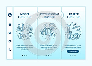 Development of support program onboarding vector template