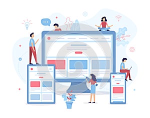 Development of responsive web design