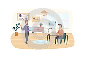 Development and testing software scene