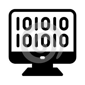 Development vector glyph flat icon