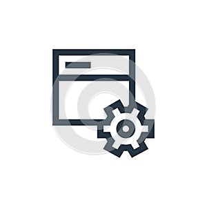 development vector icon. development editable stroke. development linear symbol for use on web and mobile apps, logo, print media