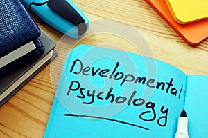 Developmental psychology sign on the  page.
