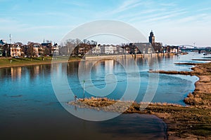 Deventer city view at the river the IJssel
