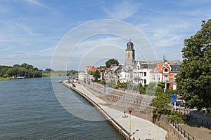 Deventer and IJssel river Netherlands