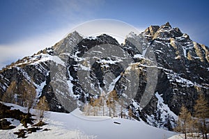 Devero alp in winter photo