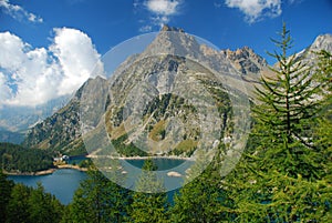 Devero lake Alpe Devero, Italian Alps photo