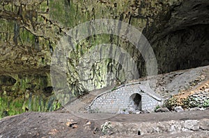 Devetashka Cave Interior in Bulgaria photo