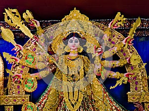 devi durga godess idol in durga puja festival