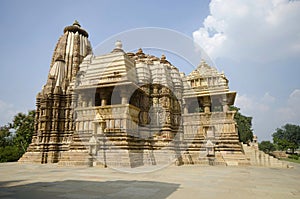 DEVI JAGDAMBA TEMPLE, Facade - South View, Western Group, Khajuraho, Madhya Pradesh, UNESCO World Heritage Site