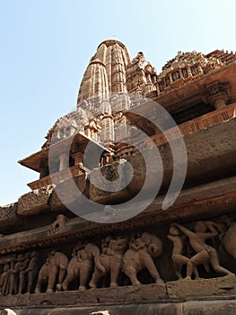 Devi Jagdambi Temple, dedicated to Parvati, Western Temples of Khajuraho. Unesco World Heritage Site. Popular amongst
